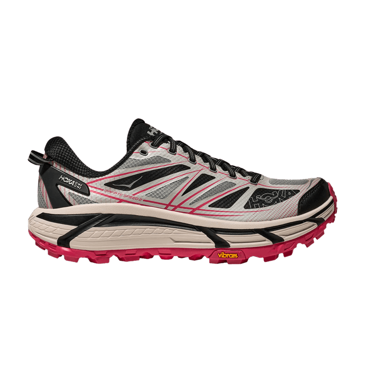 HOKA Mafate Speed 2 'Galactic Grey Ruby Red'