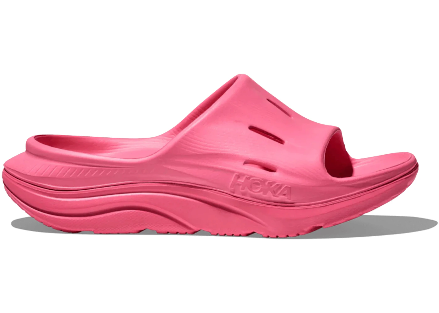 Hoka One One Ora Recovery Slide 3 Neon Rose