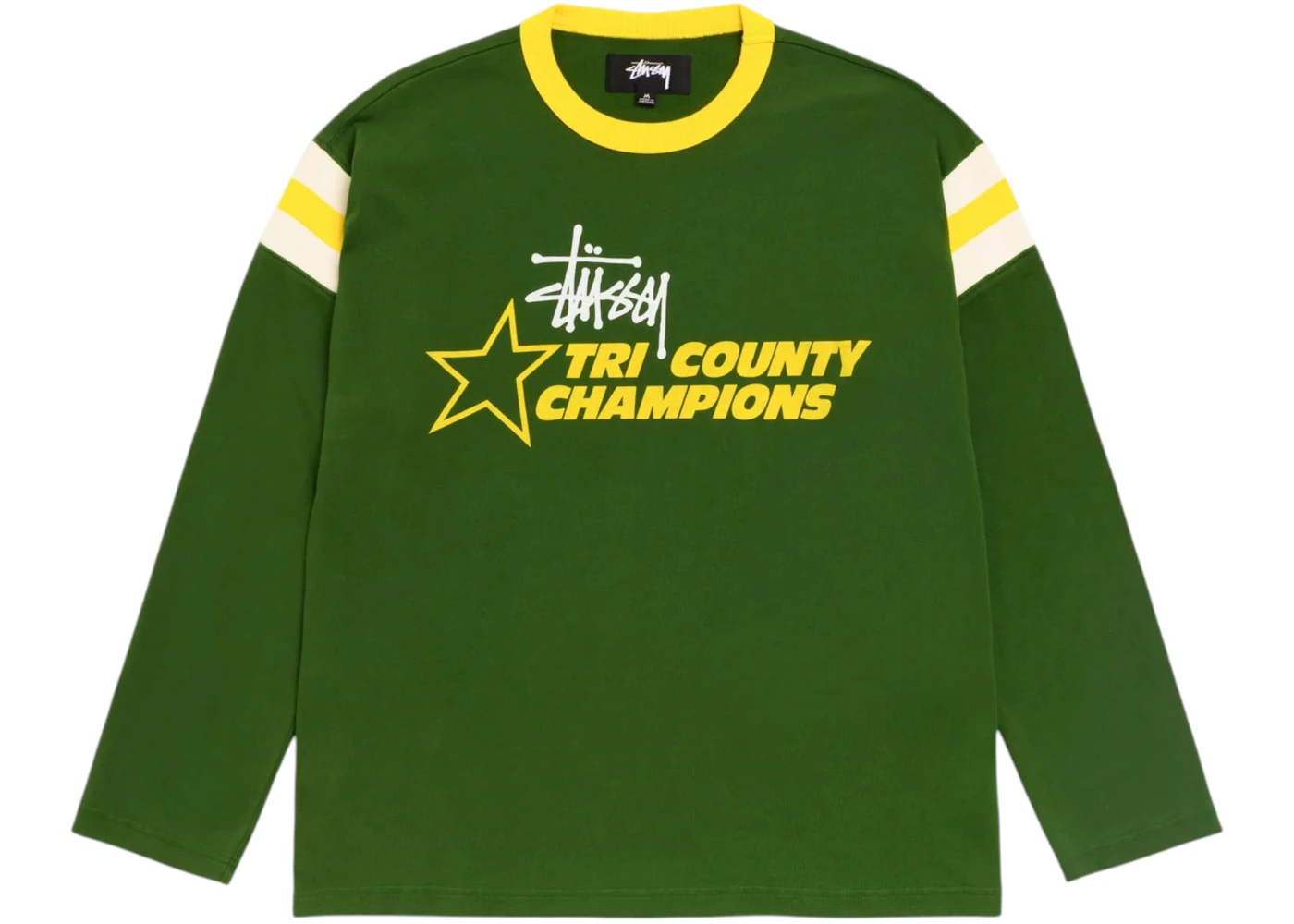 Stussy LS Ringer Tee Green