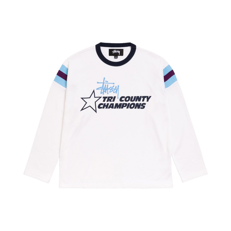 Stussy Ls Ringer Tee 'White'