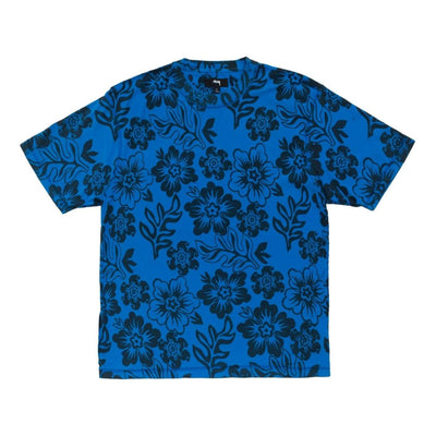 Stussy Lazy Floral T-Shirt 'Sports Blue'