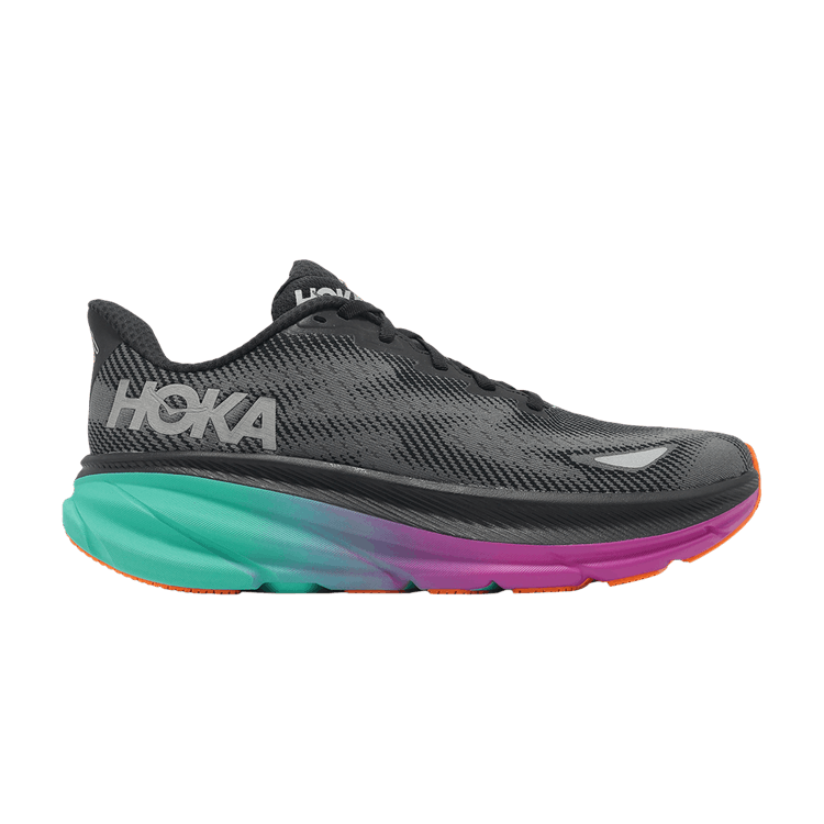 HOKA Clifton 9 GORE-TEX 'Black Electric Aqua'