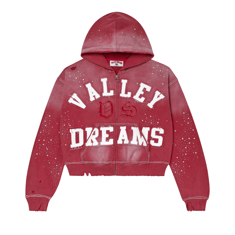 Vale Forever Classico Zip Up Hoodie 'Ruby'