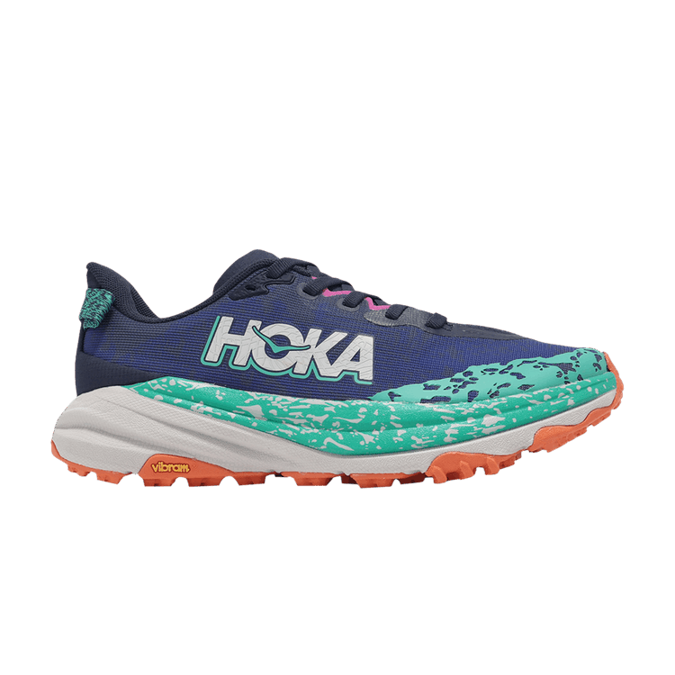 HOKA Wmns Speedgoat 6 Wide 'Varsity Navy Meteor'
