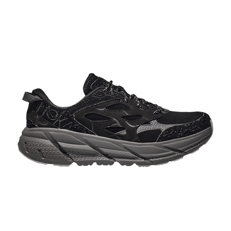 HOKA Clifton L Suede 'Elite Terrain System - Black Satellite Grey'