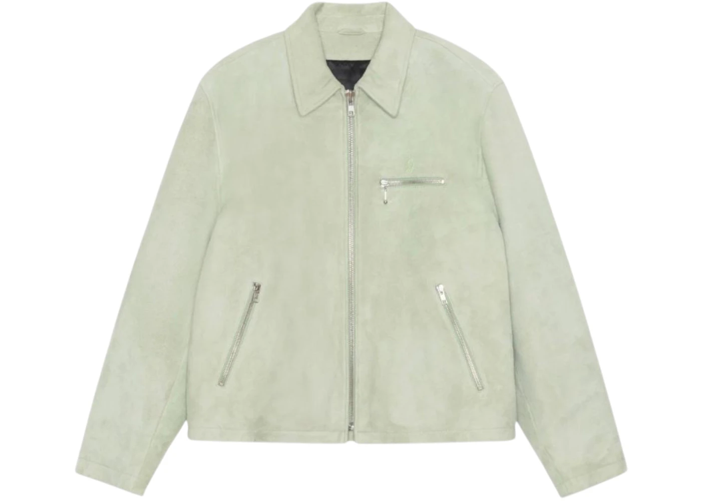 Stussy Bing Suede Jacket Green Tea