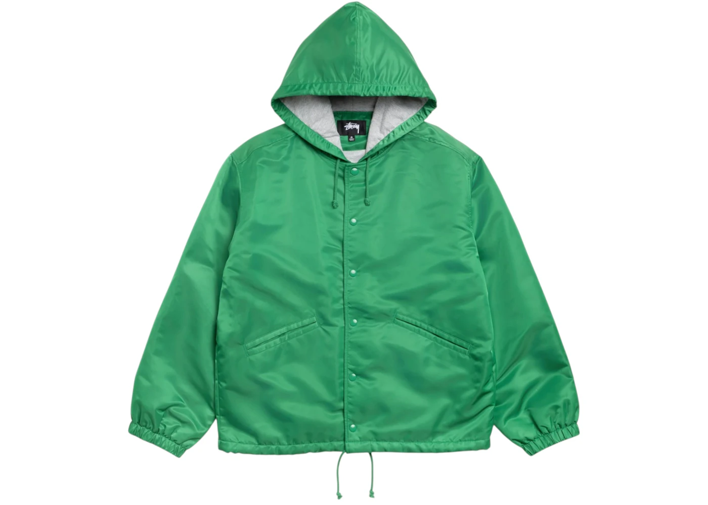 Stussy Hooded Coaches Jacket Green