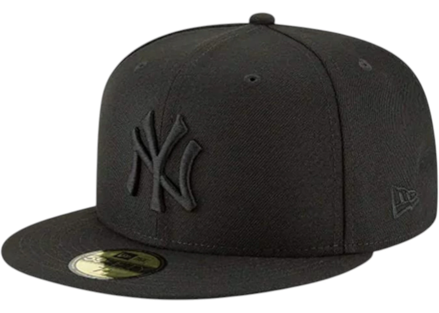 New Era 59Fifty Hat MLB Basic New York Yankees Fitted Baseball Cap Black/Black