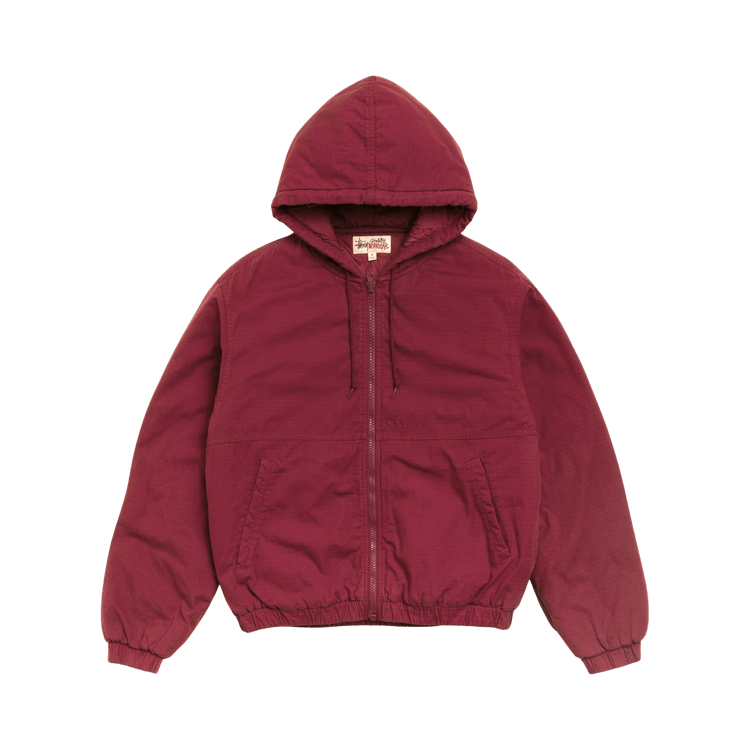 Stussy Ripstop Work Jacket 'Burgundy'