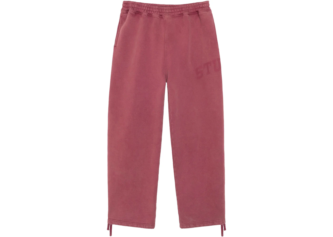 Stussy Faded Graphic Fleece Pant Burgundy
