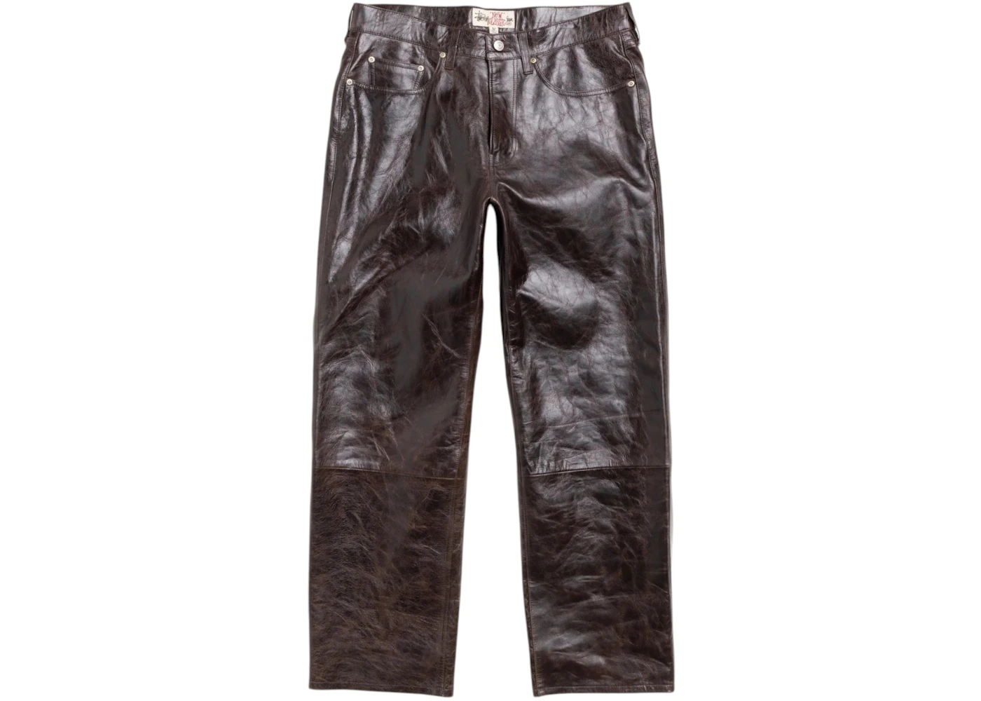 Stussy New Classic Leather Pant Dark Brown