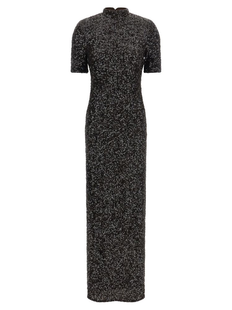 ROTATE Sequins Maxi Slit Dress