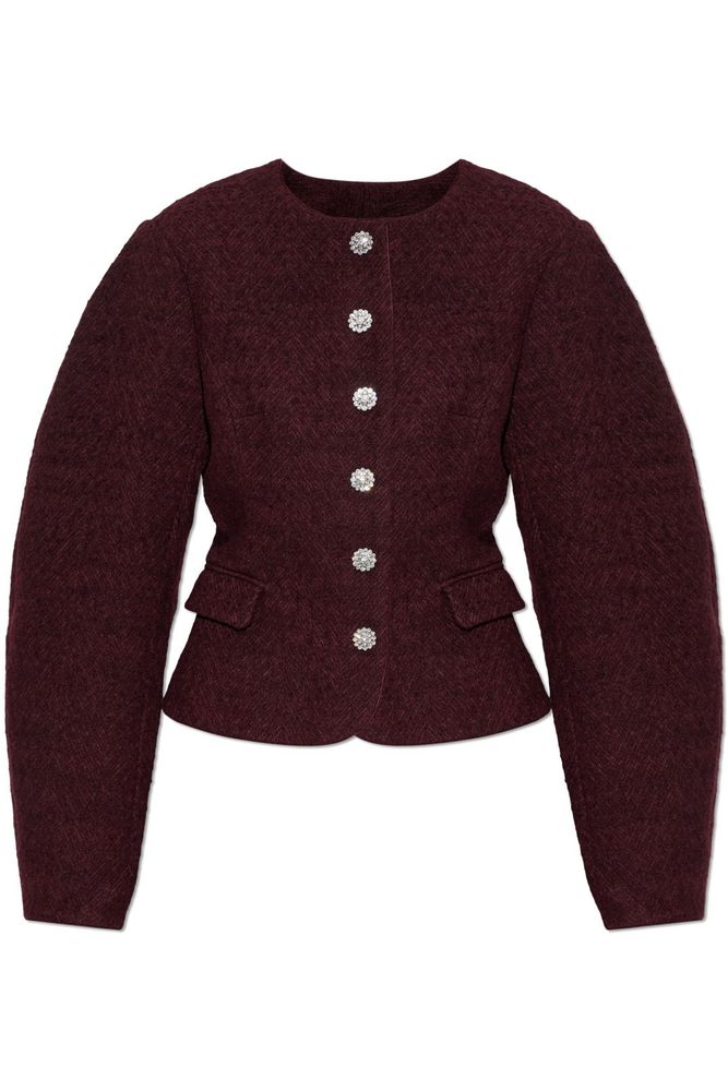 ROTATE Crystal-Button Fitted Jacket
