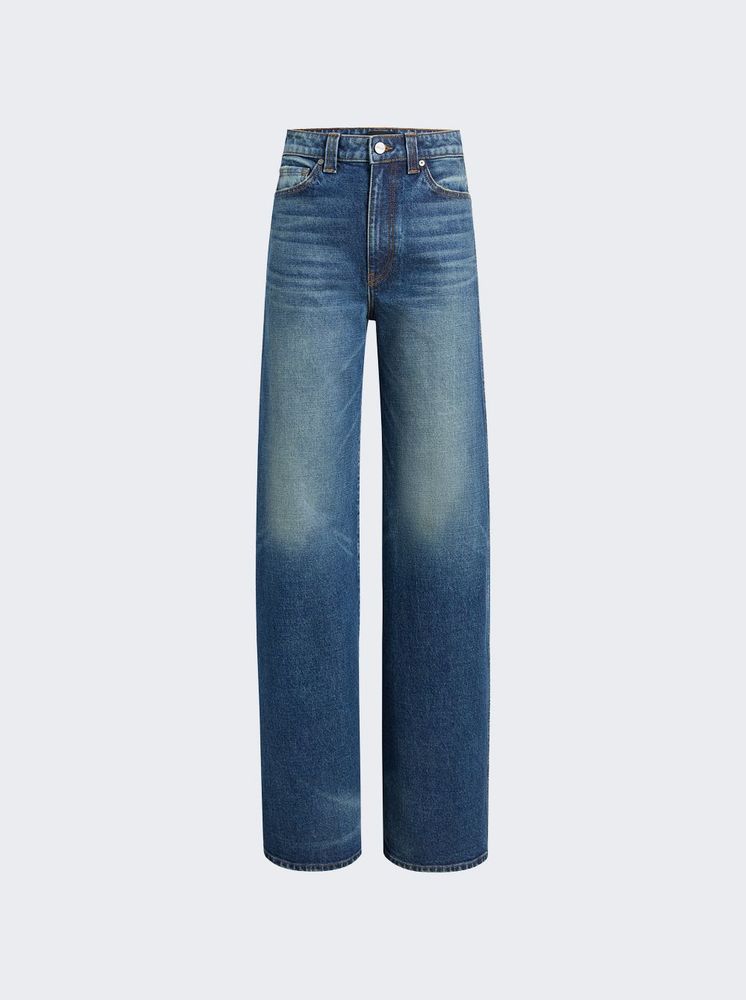 Khaite Dane High-Rise Wide-Leg Jeans