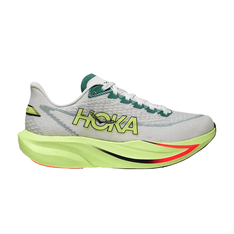 HOKA Mach 7 2E Wide 'White Green'