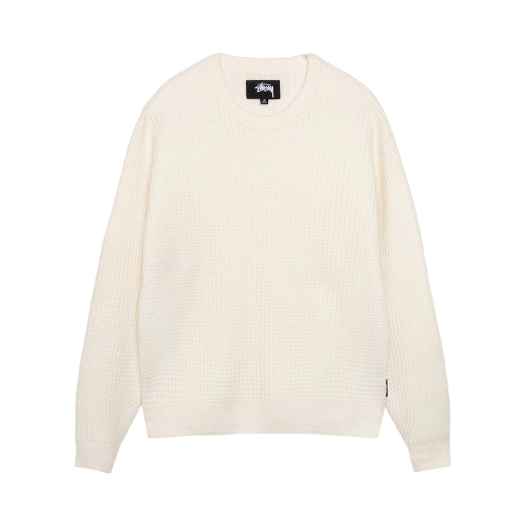 Stussy Waffle Cashmere Crew 'Ivory'