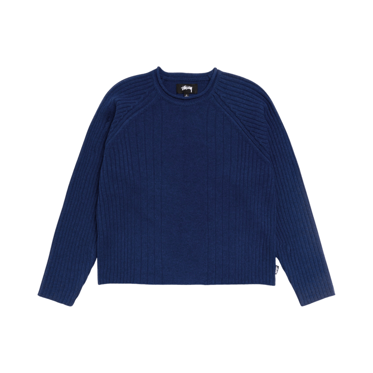 Stussy Merino Roll Neck Sweater 'Blue'