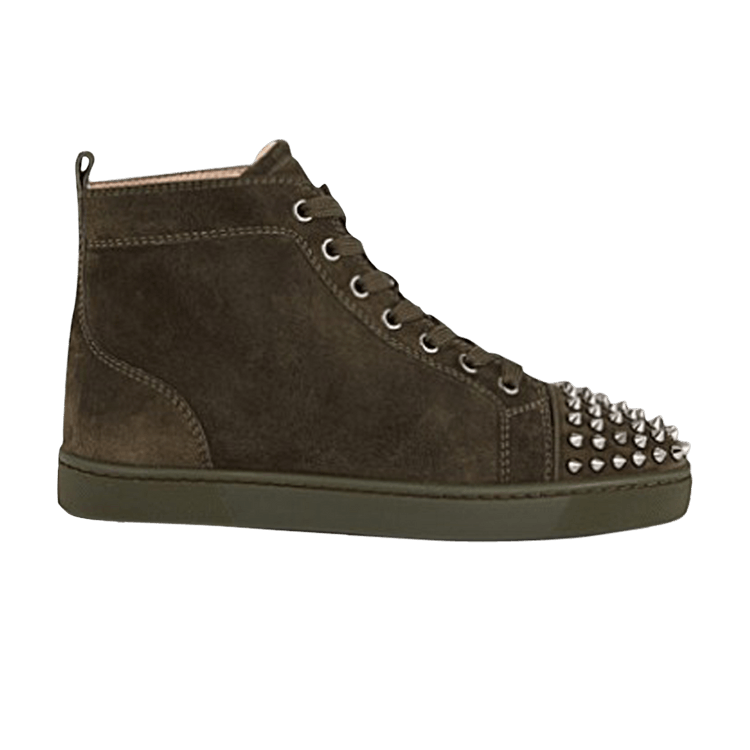 Christian Louboutin Louis Flat Calf Spikes 'Tyrol Gunmetal'