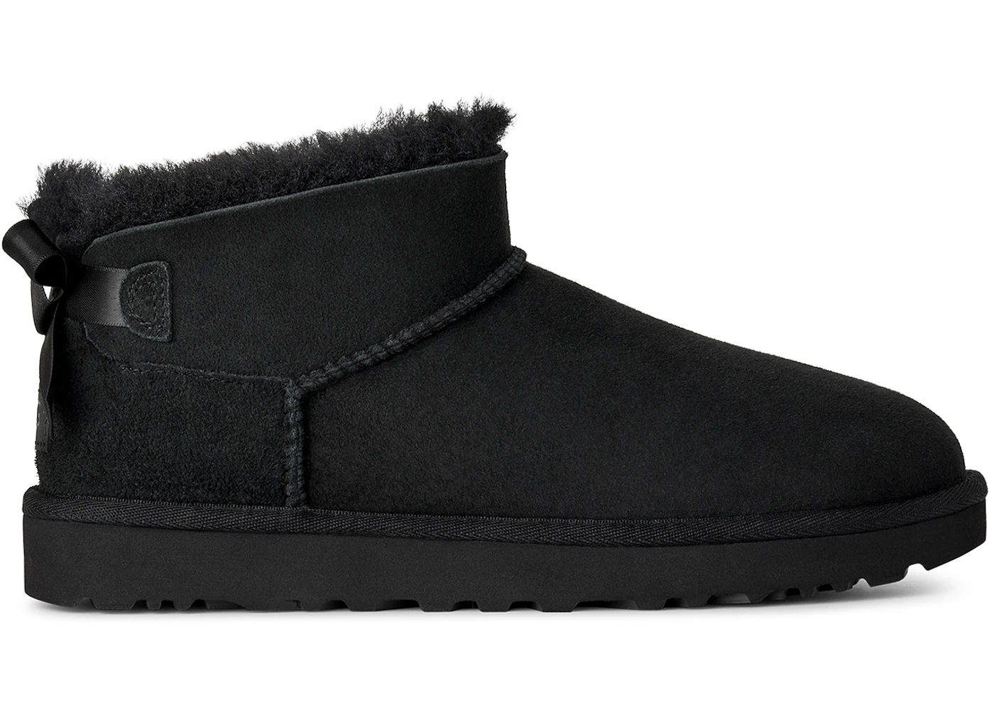 UGG Ultra Mini Bailey Bow Boot Black (Women's)