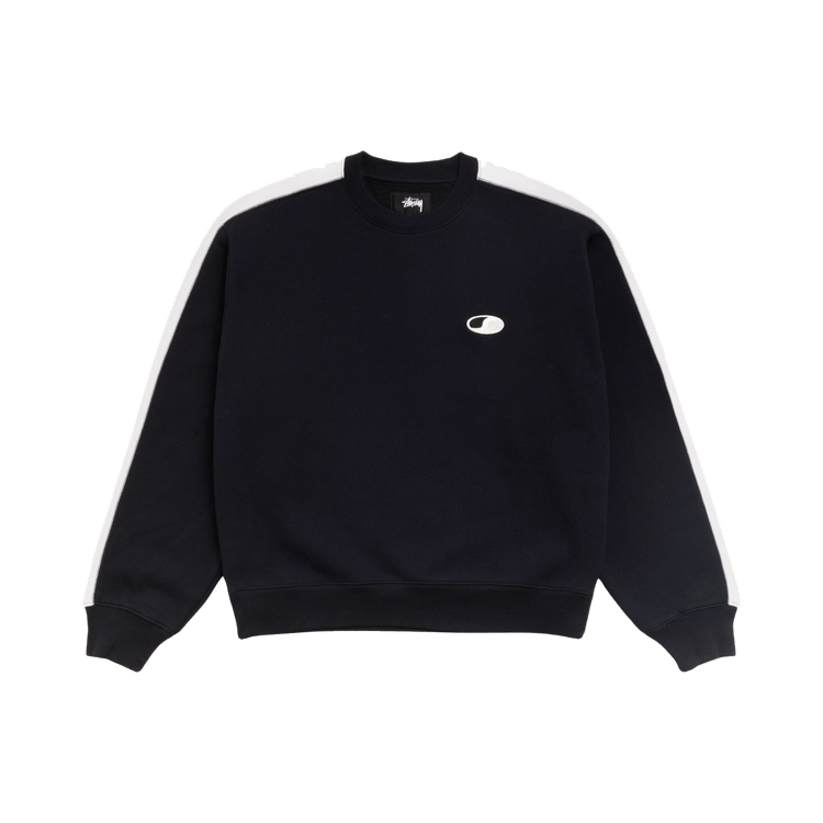 Stussy Paneled Stripe Crew 'Black'