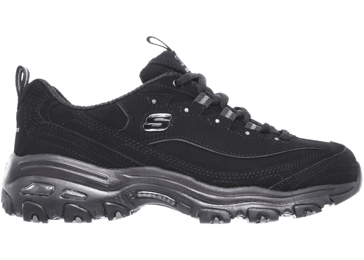 Skechers D'Lites Play On Black (Women's)