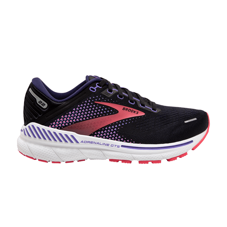 Brooks Wmns Adrenaline GTS 22 'Black Purple Coral'