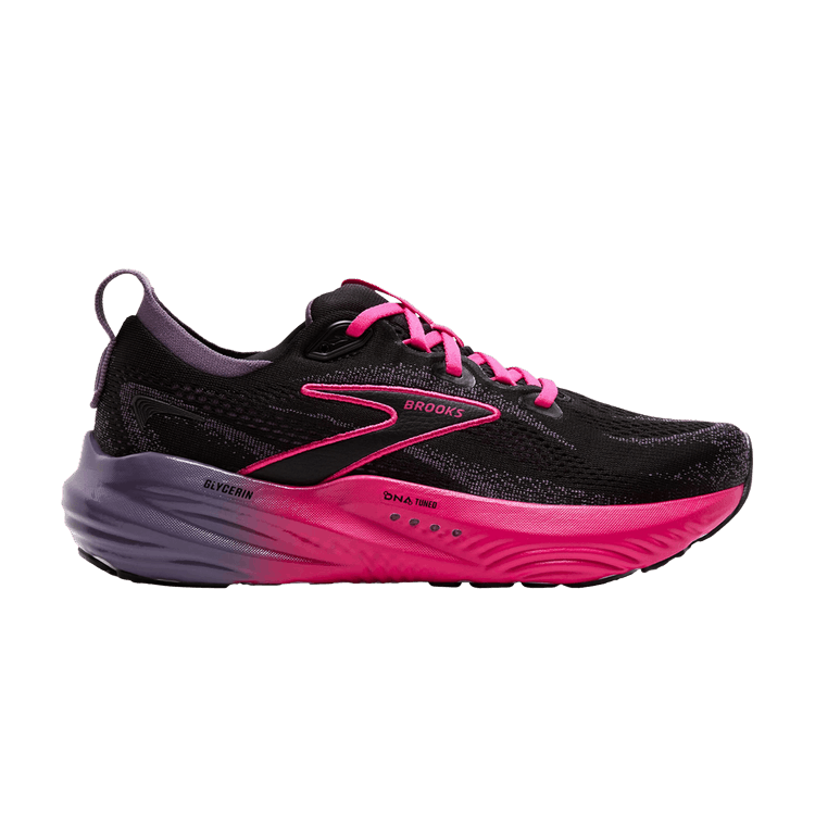 Brooks Wmns Glycerin 22 'Black Montana Fuchsia'