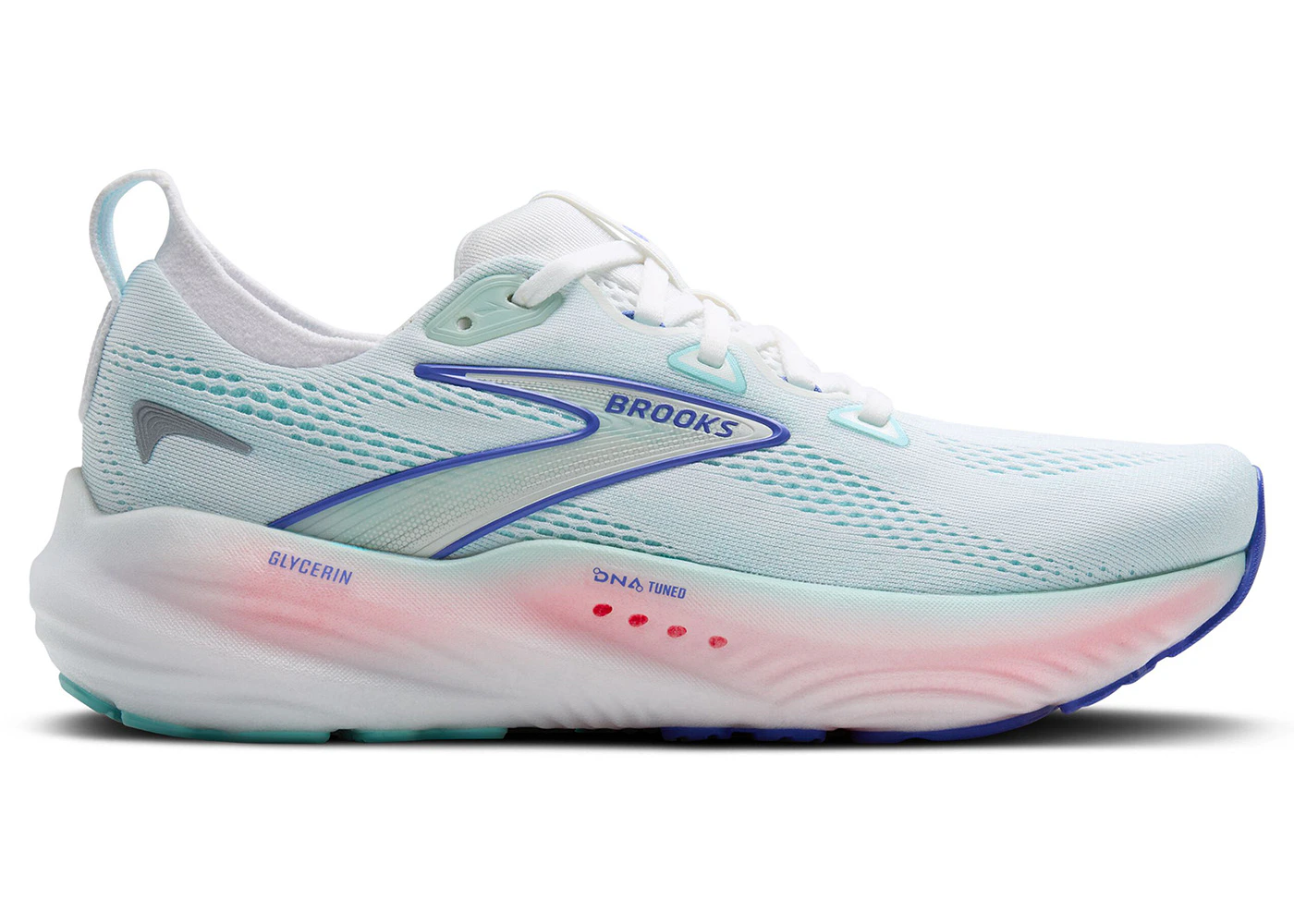Brooks Glycerin 22 White Limpet Shell Amparo Blue (Women's)