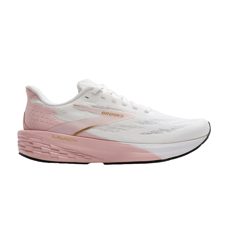 Brooks Wmns Launch 11 'White Gold Pink'