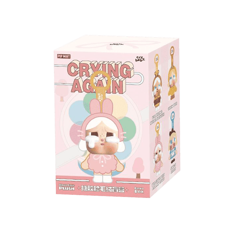 Pop Mart CryBaby Crying Again Series Vinyl Face Plush Sealed Single Blind Box 'Mystery'