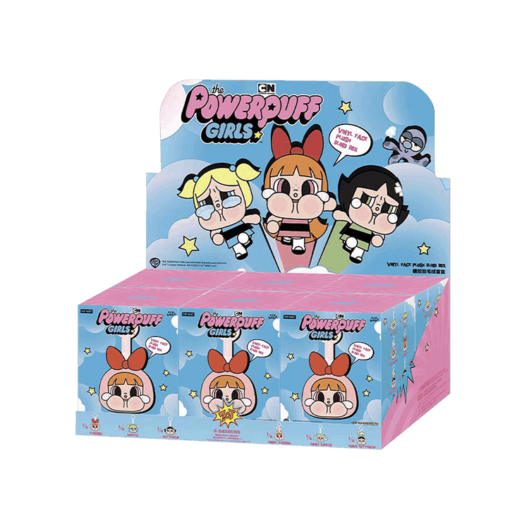 Pop Mart CryBaby x Powerpuff Girls Series Vinyl Face Plush Sealed Whole Set 'Mystery' (6 Blind Boxes)