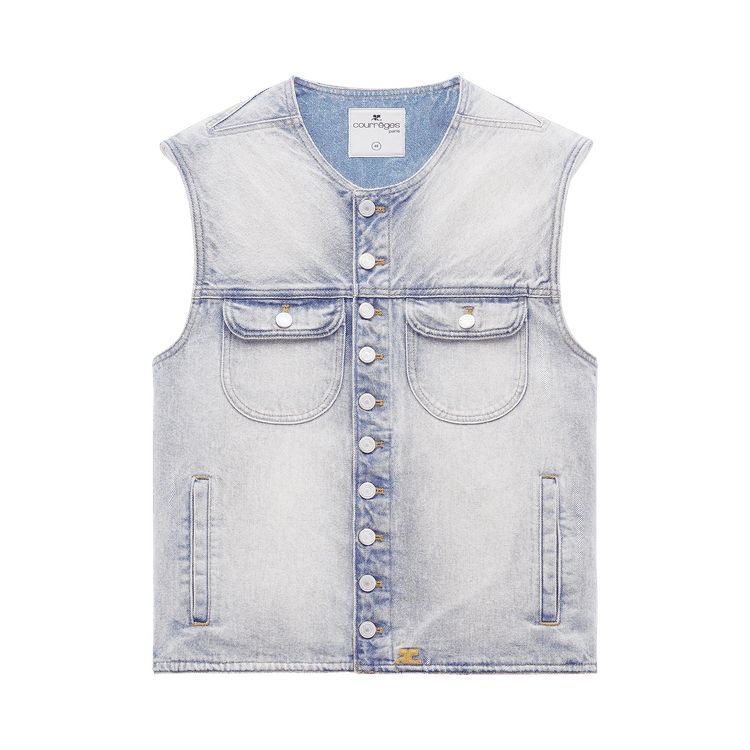 Courrèges Multiflex Denim Vest 'Blue'
