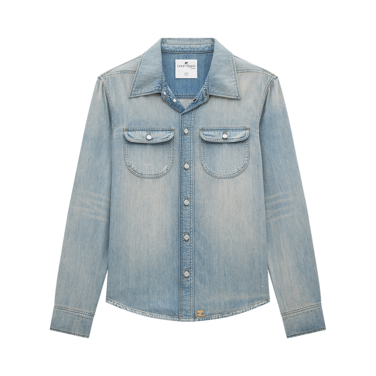 Courrèges Denim Shirt 'Light Blue Wash'