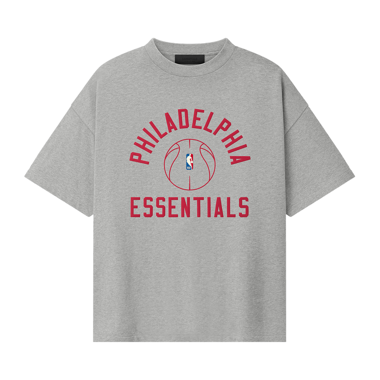 Fear of God Essentials Sixers x Barkley Hendricks 90s Tee 'Concrete Heather'