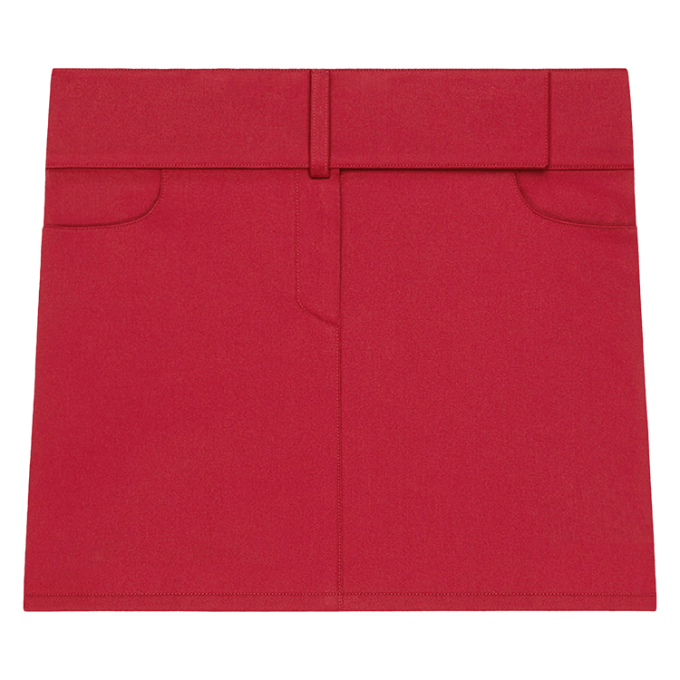 Courrèges Belted Miniskirt 'Ruby'
