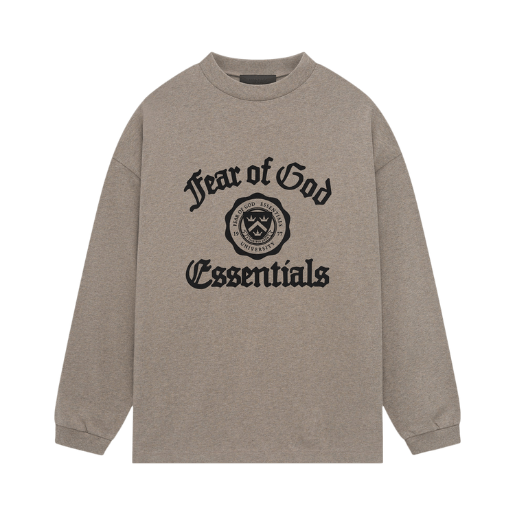 Fear of God Essentials Heavy Long-Sleeve Tee 'Heather Grey'