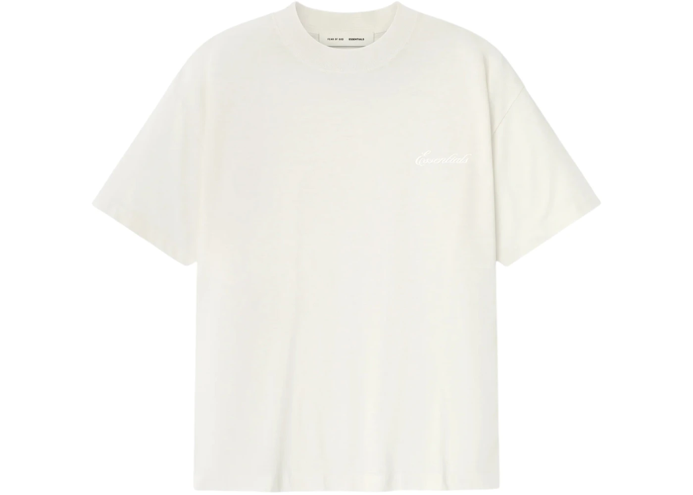 Fear of God Essentials Embroidered Essential Tee Ivory