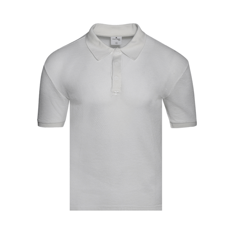 Courrèges AC Mesh Polo 'Heritage White'