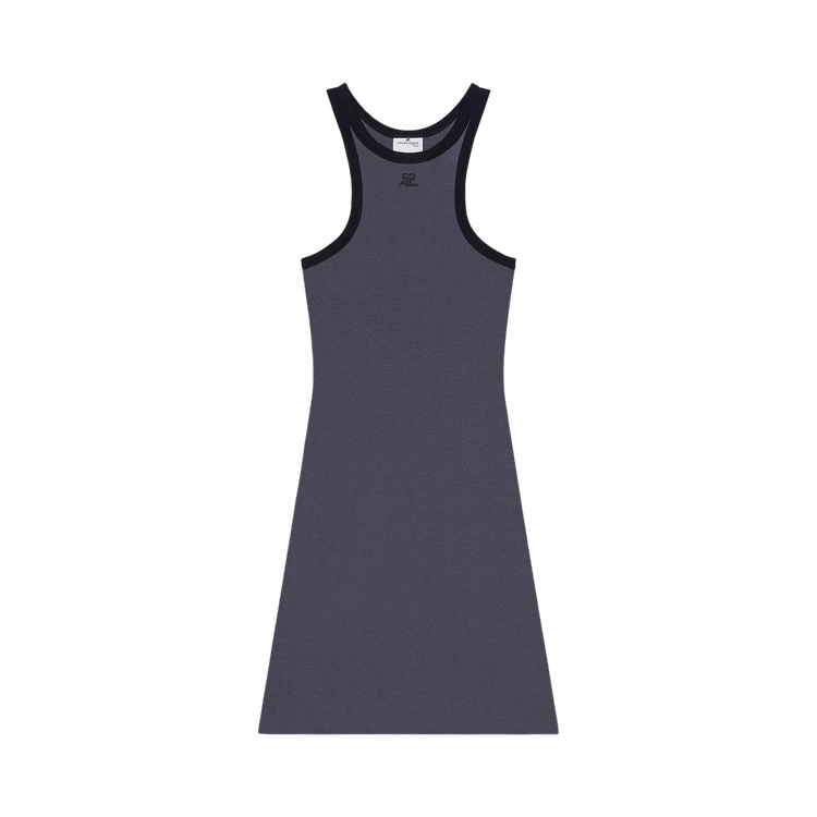 Courrèges Scuba Mini Dress 'Denim/Black'
