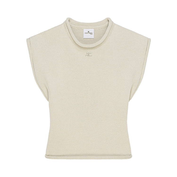 Courrèges Sleeveless Tank Top 'Clay'