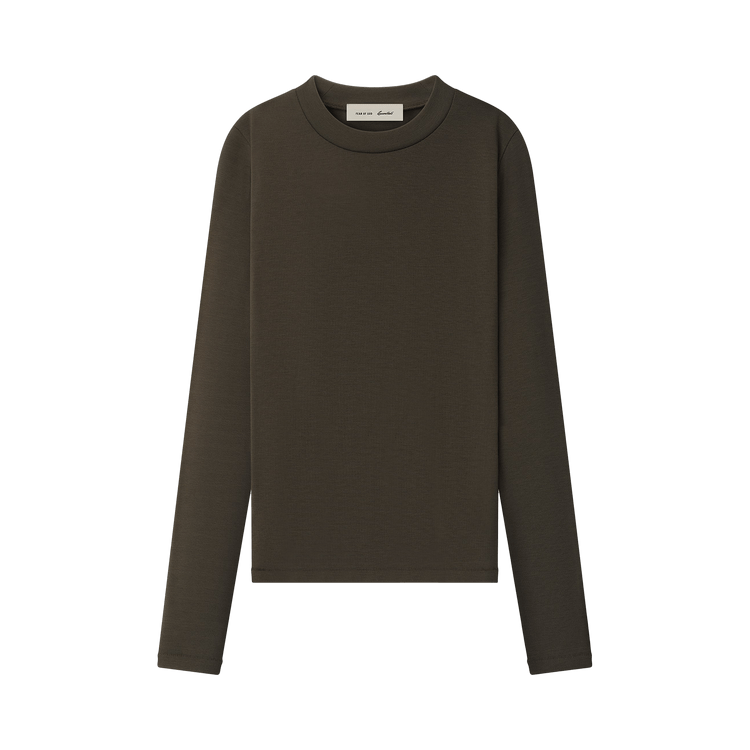 Fear of God Essentials Rib Fitted Long-Sleeve Tee 'Brown'