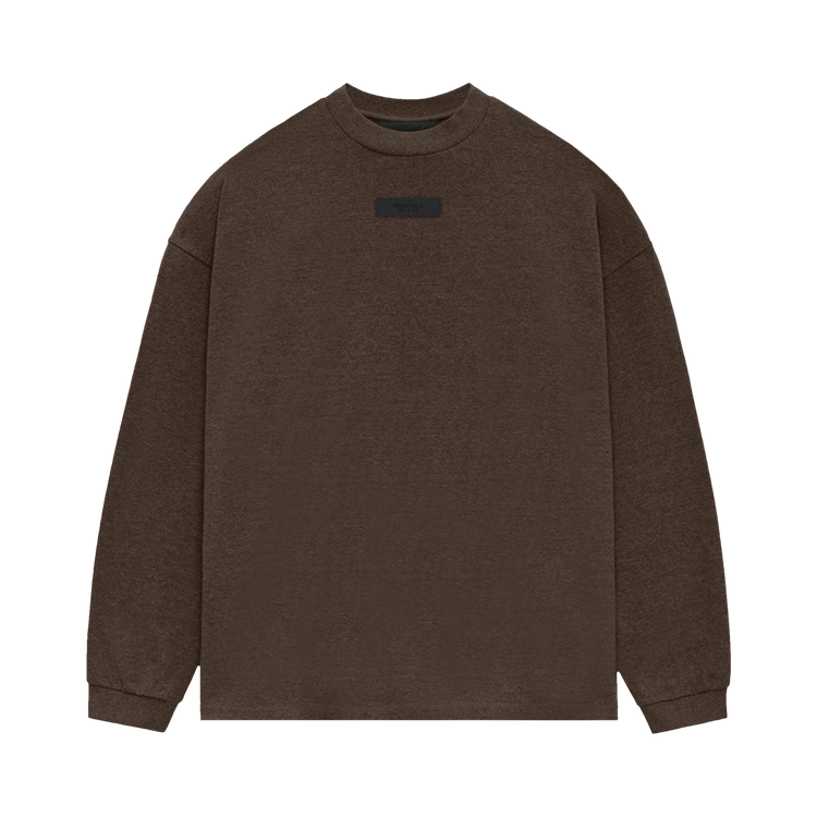 Fear of God Essentials Long-Sleeve Tee 'Heather Wood'