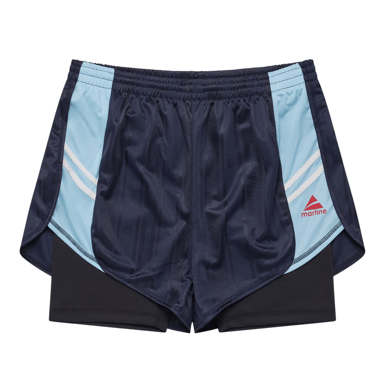 Martine Rose Double Football Short 'Blue Navy'