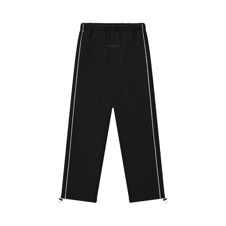 Fear of God Essentials Relaxed Sweatpants With Piping 'Jet Black/Cloud White'
