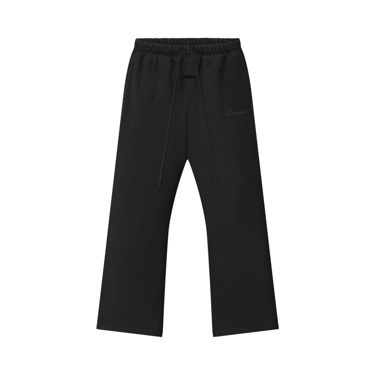 Fear of God Essentials Signature Flare Sweatpants 'Faded Black'