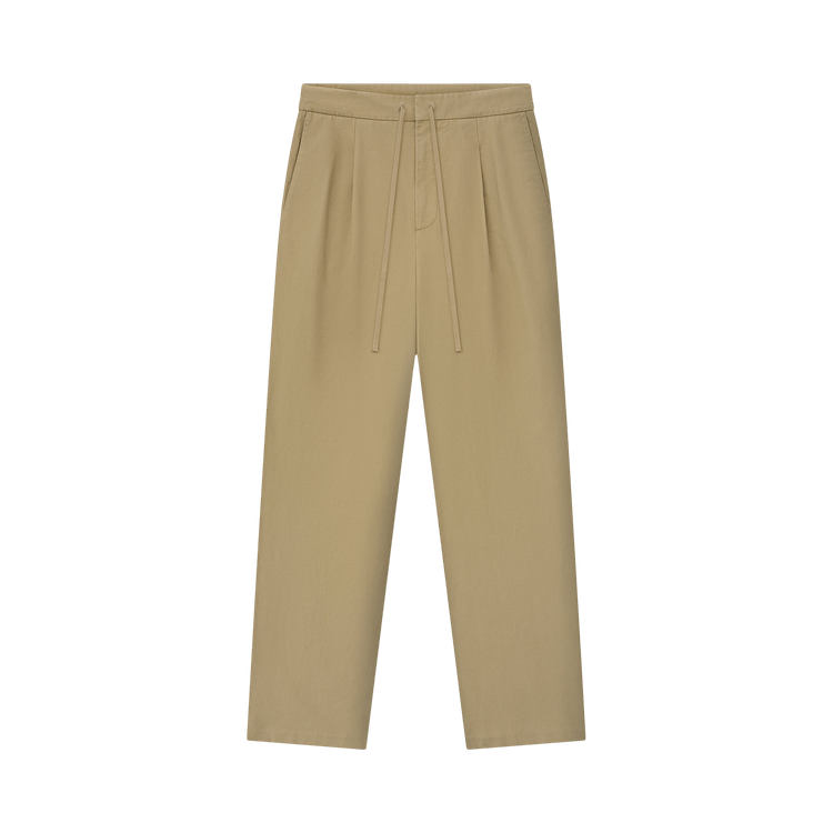 Fear of God Essentials Cotton Canvas Pleat Front Pant 'Dune'