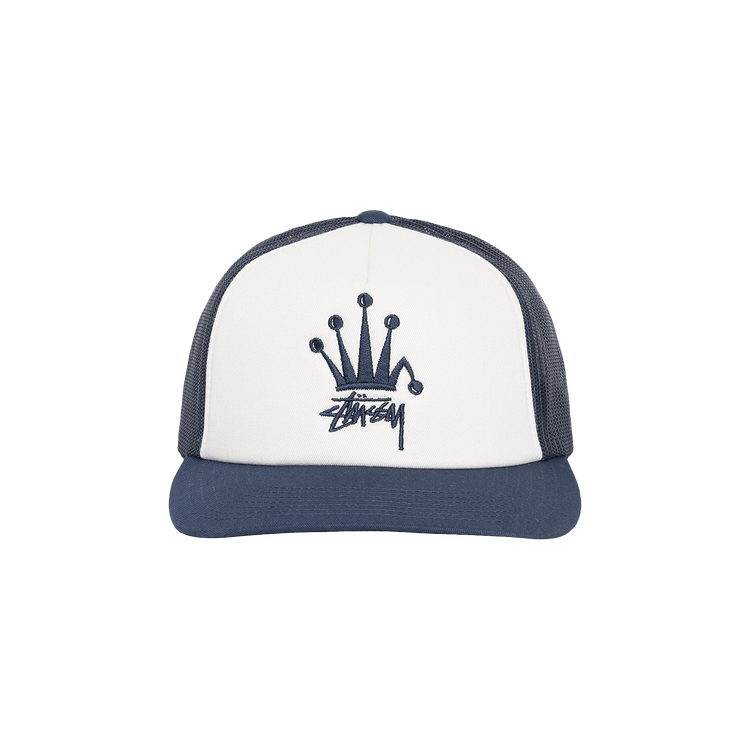 Stussy Crown Stock Trucker Cap 'Navy'