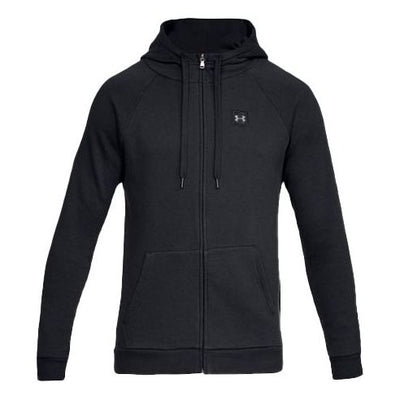 Men's Under Armour Rival square frame Logo Hooded Jacket Black