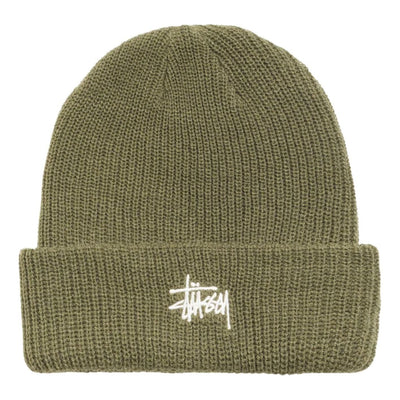 Stussy Basic Cuff Beanie 'Dark Olive'