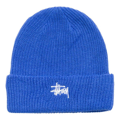 Stussy Basic Cuff Beanie 'True Blue'